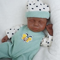Muñecas Reborn LouLou de Silicona Sólida Suave de 13 Pulgadas, Personalización de Género y Estilo de Cabello, Muñecas de Juguete Simulando Bebés Prematuros