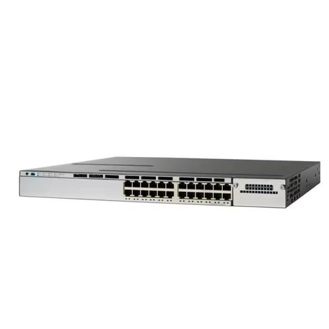 Used Original WS-C3750X-24P-S Switch Layer 3, 24 x 10/100/1000 Ethernet PoE+ Ports in Stock