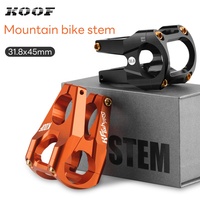 KOOF squelette ultra-léger 45mm léger haute résistance vélo court guidon Riser pièces de vélo 31.8*45mm tige courte vtt