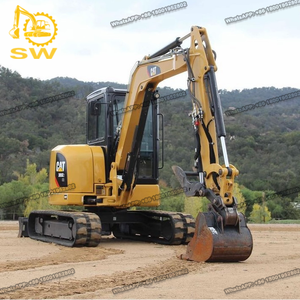 Pelle d'occasion pour chat 305, CAT 305, E2, CAT 305, E2, CR 303.5, avec lame de bulldozer, seau de pouce et chenille en caoutchouc - Product Image 3