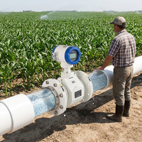 Medidor de Flujo Electromagnético para Riego |   Medición de Flujo de Agua Agrícola DN25-DN300 |   Alimentado por Batería 4-20mA OEM