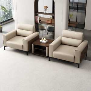 Juego de Sofás de Cuero Modernos de Lujo para Oficina, Uso Comercial y Doméstico, Diseño para Sala de Estar y Dormitorio - Product Image 4
