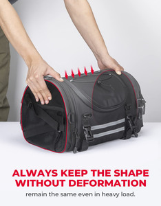 กระเป๋าแขวนกันน้ำกลางแจ้งความจุ40L ขนาดใหญ่กระเป๋าแขวนสำหรับขี่จักรยานการเดินทางแห้งที่เก็บของท้ายรถ - Product Image 4