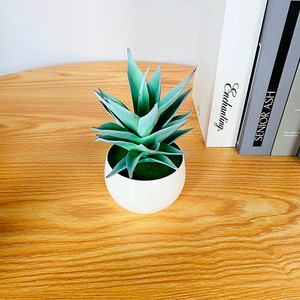 Plante succulente artificielle en pot, gladiolus à 6 niveaux, bonsaï en PVC souple, décoration d'intérieur, accessoires de mariage - Product Image 3
