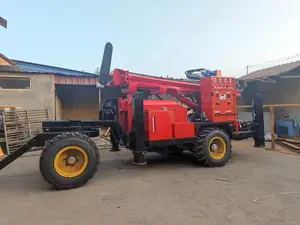 260m Factory Customized Small Easy To Operate Trailer Type Water Wells Drilling Machine Mine Drilling Rig 78kw