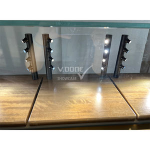 ตู้โชว์เครื่องประดับแก้วสุดหรูทันสมัยตู้โชว์สีทองสุดอินเทรนด์ดีไซน์แบบล็อกได้สำหรับรูปแบบโชว์รูมอินเทรนด์ - Product Image 2