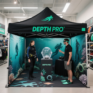 10x10 प्रोन्नति पॉपअप पोर्टेबल बूथ व्यापार दिखाता है टेंट कस्टम भोजन वेंडिंग समुद्र तट माल डिब्बा गज़ेबो आउटडोर - Product Image 5