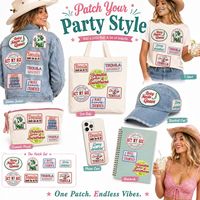 Patch brodé thermocollant ou à coudre, motif rétro amusant avec citation et slogan sur le thème de la tequila et du cowboy western, cadeau fantaisie pour femme, vente en gros