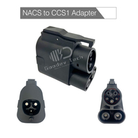 Nouvel adaptateur de charge rapide DC Nacs vers CCS1 500A Max 250kW 1000V Prise d'entrée/sortie pour véhicule électrique standard américain