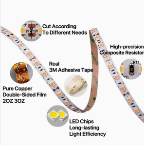 Striscia <span class=keywords><strong>LED</strong></span> Ultra Sottile 2216 da 3mm, 240 <span class=keywords><strong>LED</strong></span>, 3.5W, 2700K 3000K 4000K 6500K, Illuminazione per Interni DC24V - Product Image 3