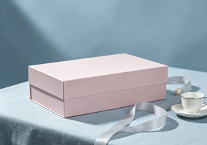 Eco-Friendly Recyclable Rigid Cardboard Two-Piece <b>Gift</b> <b>Box</b> Magnetic Closure Matte <b>Pink</b> Lamination UV Coating Stable Structure - Product Image 5