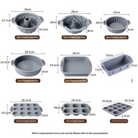 Moules à gâteau ronds en silicone résistants à la chaleur pour four domestique, idéaux pour la cuisson de pains et de gâteaux, en stock
