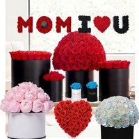 Coffret Cadeau Rose Éternelle Sous Cloche – Les Meilleures Ventes de Cadeaux Floraux – Rose Préservée Vénus pour Elle et Maman