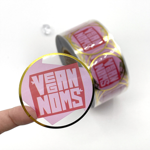 <strong>Custom</strong> <strong>Printed</strong> Transparent Round <strong>Sticker</strong> Roll <strong>Label</strong> Self-Adhesive Waterproof Rose Gold Clear <strong>Labels</strong> for Tequila Wine &amp; Juice - Product Image 4