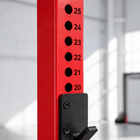 Machine à Squat et Hip Thrust Commerciale Multifonction à Charge de Plaques pour Entraînement des Fessiers et des Jambes, Équipement de Fitness Robuste pour Salle de Sport
