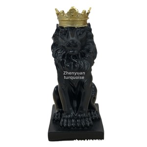 Scandinavian Modern Handmade Eco-friendly Lion Resin Figurine <strong>Christmas</strong> Home Decor Animal <strong>Artwork</strong> - Product Image 4