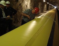 Conduit d'aération plat de 600 mm pour tunnel minier, métro, sous-sol, passage souterrain