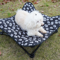 Lit de camping surélevé pour animaux de compagnie, lit-caverne pour chat, enclos amovible et lavable, utilisation quatre saisons, lit de camp léger pour chien et chat, intérieur/extérieur