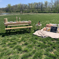 Ensemble de Table et banc à bière en bois pliant de 180cm, jardin extérieur et arrière-cour, populaire allemand