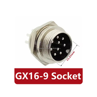 GX16-2/3/4/5/6/7/8/9/10Pin mâle et femelle diamètre 9 broches GX16 connecteur circulaire prise d'aviation 16mm connecteur de panneau de fil