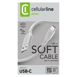 Cavo USB C SOFT CABLE Antigroviglio Plata 1,2m USBDATASOFTUSBCD - Product Image 2
