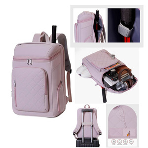 Unisex Multi-functional Water resistant Badminton sports Polyester travel bag <b>backpack</b> <b>large</b> capacity with Shoes pocket - Product Image 1