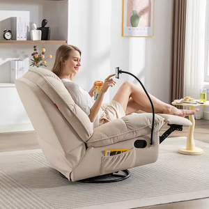 Fauteuil Relaxant Pivotant et à Bascule de Bonne Qualité avec Massage, Confortable pour Salon - Product Image 3