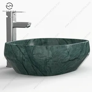 Unique Stone Bathroom Sinks Modern, Fancy Counter Top Hotel Green Marble Lavabo De Salle De Bain Bathroom Wash Basin