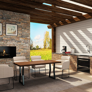 Bàn Chân Công Nghiệp Đúc Sắt Khung Thép Bàn Văn Phòng Băng Ghế Dự Bị Ăn Uống Cà Phê Đồ Nội Thất Bàn Kim Loại Chân Bàn Cho Bảng - Product Image 3