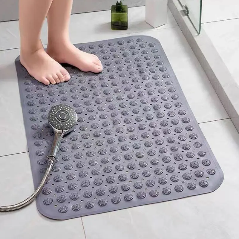 Non Slip Bath Tub Mats Massage Bathroom Bathtub Mat with Suction Cup and Drain Hole Machine Washable Shower Floor Mat