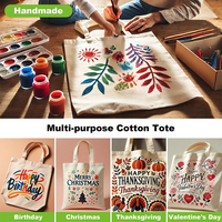Sac fourre-tout en toile personnalisé avec poignée, toile de coton réutilisable, sac fourre-tout pour les courses, sac fourre-tout vierge pour la promotion publicitaire