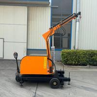 Nouvelle grue hydraulique mobile électrique ZHUO SA 2T, rotation à 360 degrés, jaune, hauteur de levage 4500 mm, garantie 3 ans, usine