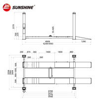 Plateformes élévatrices pour voitures SUNSHINE 5.0T, élévateur de véhicule automatique SXJS5019