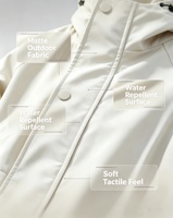 Veste utilitaire à capuche coupe-vent et hydrofuge pour femme, manteau d'extérieur multi-usages pour les trajets quotidiens et le camping
