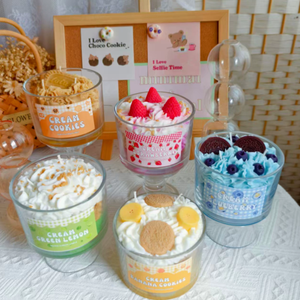 Dessert Cup Shaped Scented <strong>Candles</strong>, Multi-flavor Cake Soy Wax <strong>Candles</strong>, Birthday Gift &amp; Festival Decor Ornament Viral Hit - Product Image 4