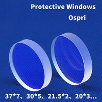 Vente en gros de verre de protection laser à quartz à haute transmittance 1064nm lentille laser à fibre de silice fondue 37*5 37*7 58*7 pour MAX OSPRI