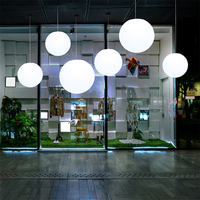 Boule lumineuse LED rechargeable en plastique PE RGB, étanche, pour la décoration, boule lumineuse de plage