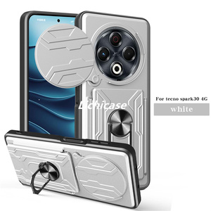 Lichicase fente pour carte Invisible à double protection dur PC TPU un étui pour Tecno Spark 30 housse antichoc - Product Image 6
