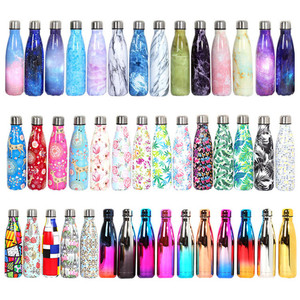 Bottiglie di acqua isolate bevanda di forma di cola dell'acciaio inossidabile del rame della doppia parete di sport di vuoto 500ml con il logo su ordinazione - Product Image 5