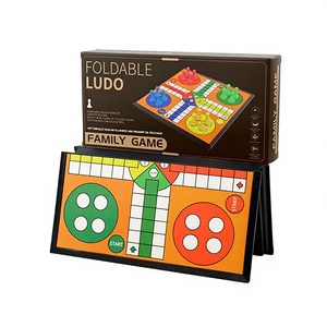 Juego de Mesa Multifuncional con Cajón Pequeño: Ajedrez, Damas, Damas Chinas, <span class=keywords><strong>Ludo</strong></span>, Juego de Estrategia Educativo para Niños y Adultos - Product Image 2