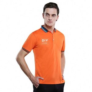 Chemise polo pour homme, style 2021, décontractée, à manches courtes, avec empiècements de couleur - Product Image 3