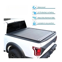 Couverture de benne de pick-up rétractable en alliage d'aluminium de haute qualité, étanche et verrouillable, pour mise à niveau de la volet roulant de pick-up, accessoire pour benne de pick-up