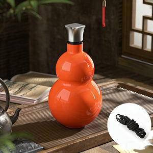 Botella de Agua Aislada de Acero Inoxidable 316 de 580 ml, con Forma de Calabaza, Portátil y de Gran Capacidad para Aventuras al Aire Libre - Product Image 5