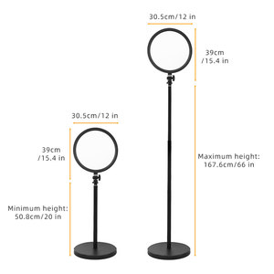 Plein écran réglable bord <span class=keywords><strong>de</strong></span> lumière émettant un éclairage doux lampadaire <span class=keywords><strong>photographie</strong></span> diffusion en direct Studio travail étude lumière <span class=keywords><strong>de</strong></span> remplissage - Product Image 3