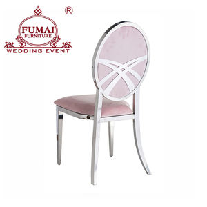 Elegante salón de banquetes con marco dorado de acero inoxidable, silla para eventos - Product Image 4