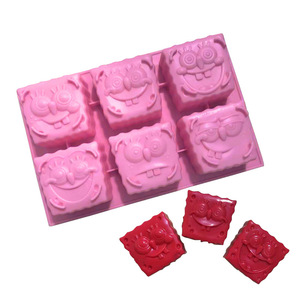 SHU XIN Vente en gros Moule carré jetable en silicone Bob l'éponge pour gâteaux, savons faits main, gâteaux de riz aromatiques YZ-56 CN/GUA - Product Image 1