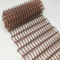 Maille métallique décorative en spirale en acier inoxydable doré, fil décoratif en spirale pour restaurant, rideau en maille métallique