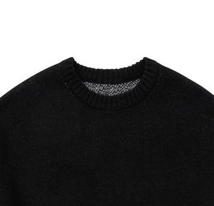 Suéter Personalizado OEM ODM para Hombre, Verano, Transpirable, Estampado, Logotipo Frontal, Mezcla de Algodón y Lana, Jacquard, Cuello Redondo, Manga Larga, Tejido de Punto - Product Image 3