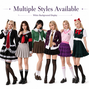 Danganronpa-Serie Herren Polyester <span class=keywords><strong>Cosplay</strong></span> Kostüm Anime-Charakter Exakte Nachbildung Schuluniform Set 2D Outfit Großhandel - Product Image 5