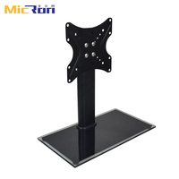 Support d'écran pour ordinateur de bureau, support de télévision pour écran unique de 14 à 32 pouces, support de montage pour écran LED LCD en verre trempé